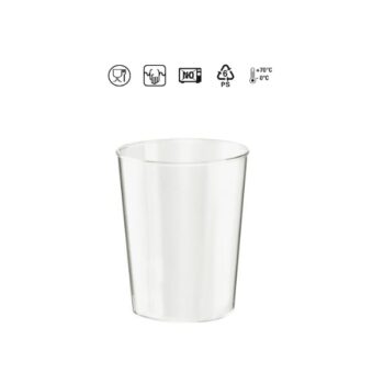 Crystal 200 ml. amai 350x350 - BICCHIERINO PER AMARO<br> PS LAVABILE <br> TRASPARENTE <br> 250 ml. <br><br> N° 250 PZ.